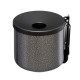 Posacenere murale Nido - diametro 16 cm - H 14 cm - 2 L - metallo verniciato - silver punteggiato - Medial