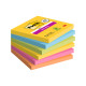 Blocco foglietti Post-it Super Sticky Carnival - 76 x 76 mm - 90 fogli - Post-it - conf. 6 blocchi