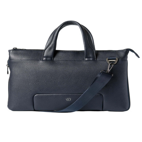 Borsa espandibile Gate Trended - con manici - 41 x 30 x 7 cm - ecopelle - blu - In Tempo