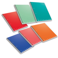 Quaderno Monocromo - A5 - 70 fogli - 80 gr - s/fori - spiralato - 4 mm - Pigna