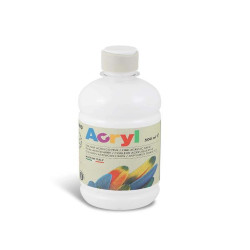 BOTT 500ML TEMP ACRILICA BIANCO