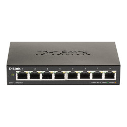 D-Link DGS 1100-08V2 - Switch - intelligente - 8 x 10/100/1000 - desktop - AC 100/240 V