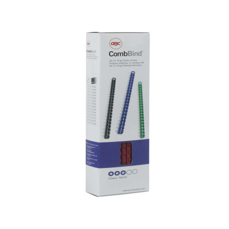 Dorsi spirale - plastica - 21 anelli ovali - 45 mm - bianco - GBC - conf. 50 pezzi