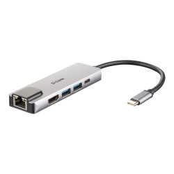 D-Link DUB-M520 - Docking station - USB-C / Thunderbolt 3 - HDMI - GigE