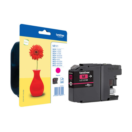 Brother - Cartuccia - Magenta - LC121M - 300 pag
