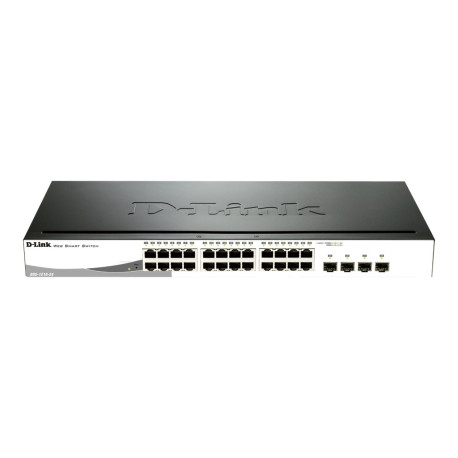 D-Link Web Smart DGS-1210-24 - Switch - gestito - 24 x 10/100/1000 + 4 x SFP condiviso - desktop