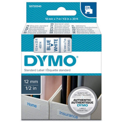Nastro D1 standard 450140 - 12 mm x 7 mt - PL - blu/bianco - Dymo