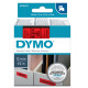 Nastro D1 standard 450170 - 12 mm x 7 mt - PL - nero/rosso - Dymo