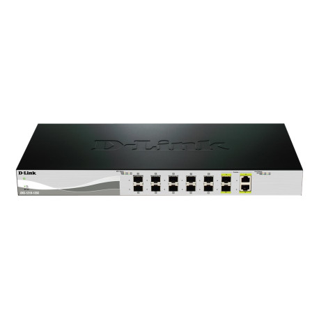 D-Link Web Smart DXS-1210-12SC - Switch - gestito - 10 x 10 Gigabit SFP+ + 2 x SFP+ 10 Gigabit combo - desktop, montabile su ra