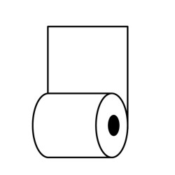 Rotolo per distributore self service - 59,5 mm x 120 m - 55 gr - diametro esterno 95 mm - anima 12 mm - carta termica BPA free 