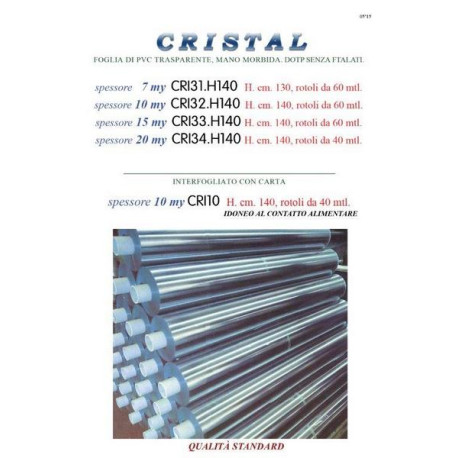 Rotolo plastico tasparente per ricoprire e foderare libri H140X60MT. SP. 10 per Biblioteca