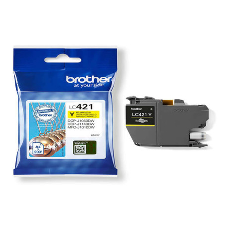 Brother - Cartuccia Ink - Giallo - LC421Y - 200 pag