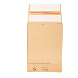 Sacchetti a fondo quadro E-Green - C5 - 16,2 x 22,9 x 4 + 10 cm - carta kraft - avana - Bong Packaging - conf. 250 pezzi