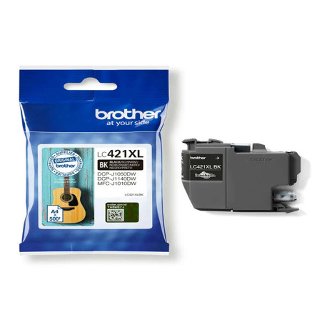 Brother - Cartuccia Ink - Nero - LC421XLBK - 500 pag
