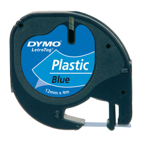 Nastro Letratag 912050 - 12 mm x 4 mt - plastica - blu - Dymo