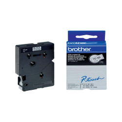Brother - Nastro -  Trasparente/Nero - TC101 - 12mm x 7,7mt
