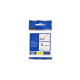 Brother - Nastro laminato flessibile - Nero / Bianco - TZEFX211 - 6mm x 8mt