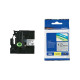 Brother - Nastro metallizzato - Nero/argento opaco - TZEM931 - 12mm x 8mt