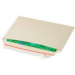 Busta Cart Grass - A4+ - 34,3 x 24 x 2,5 cm - cartoncino teso - grigio - Bong Packaging - conf. 100 pezzi