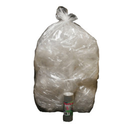 Sacchi - 70 x 110 cm - 110 L - 22 micron - MDPE/HDPE - trasparente neutro - Rolsac - conf. 10 pezzi