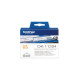 Brother - Rotolo 400 Etichette 17 x 54 mm - Nero/Bianco - DK-11204