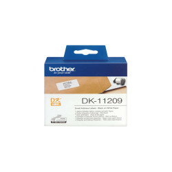 Brother - Rotolo 800 Etichette 29 x 62 mm - Nero/Bianco - DK-11209