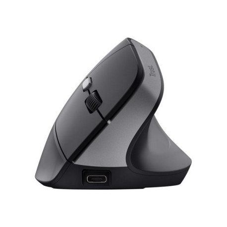 Trust Bayo+ - Mouse verticale - ergonomico - per destrorsi - ottica - 6 pulsanti - senza fili - 2.4