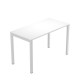 Scrivania Easy Plus - per smartworking - 120 x 60 x 72,5 cm - bianco
