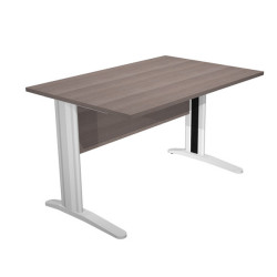 Scrivania lineare Easy - 120 x 80 x 72 cm - Frassino toscano/grigio cromato