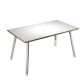 Scrivania Skinny Metal - 140 x 80 x H 74,4 cm - bianco