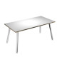Scrivania Skinny Metal - 180 x 80 x H 74,4 cm - bianco