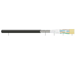 Cablaggio in Rame - CAVO SFTP CAT.6AFCA NERO 500M