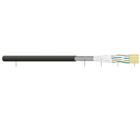 Cablaggio in Rame - CAVO SFTP CAT.6AFCA NERO 500M