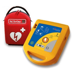 Defibrillatore Semiuatomatico Saver One 200J completo di Elettrodi, Batteria e Borsa da trasporto DAE