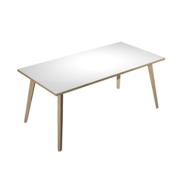 Scrivania Woody - 180 x 80 x H 74,4 cm - rovere / bianco