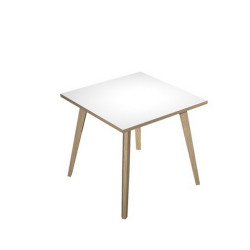 Scrivania Woody - 80 x 80 x H 74,4 cm - rovere / bianco