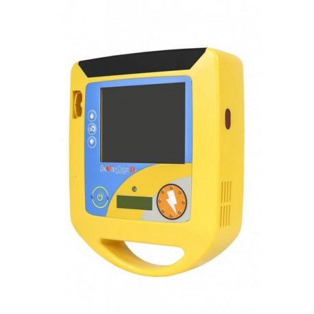 Defibrillatore Semiuatomatico Saver One D 200J con Stampante termica, LCD e Info, completo di Elettrodi, Batteria e Borsa da tr