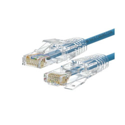 Cablaggio in Rame - PATCH SLIM UUTP CAT.6A LSHF AZZURRO 1M