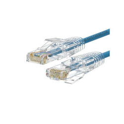Cablaggio in Rame - PATCH SLIM UUTP CAT.6A LSHF AZZURRO 5M
