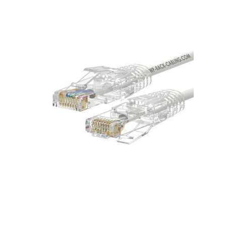 Cablaggio in Rame - PATCH SLIM UUTP CAT.6A LSHF BIANCO 0.5M