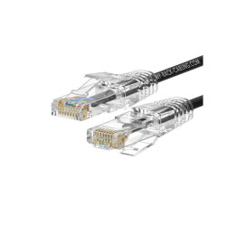 Cablaggio in Rame - PATCH SLIM UUTP CAT.6A LSHF NERO 1M