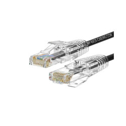 Cablaggio in Rame - PATCH SLIM UUTP CAT.6A LSHF NERO 5M