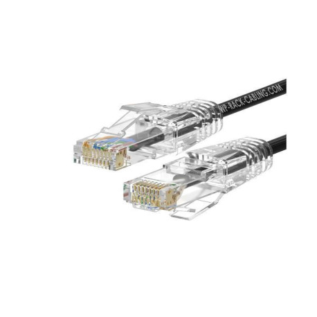 Cablaggio in Rame - PATCH SLIM UUTP CAT.6A LSHF NERO 5M