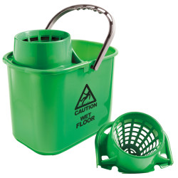 Secchio Polar - con strizzatore - 15 L - verde - PerfettoFactory