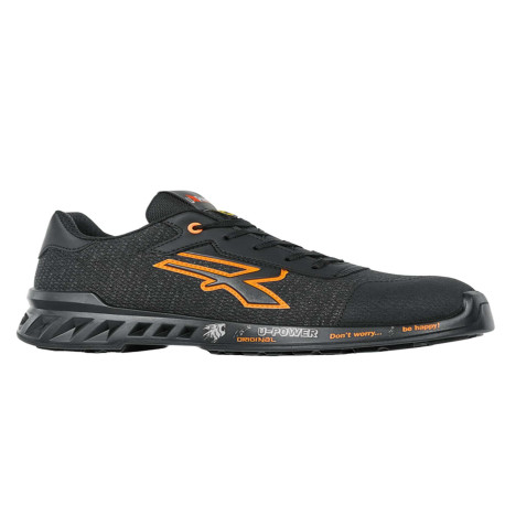 Calzatura di sicurezza Bruce - S1PS FO SR ESD - numero 41 - nero/arancione - U-Power