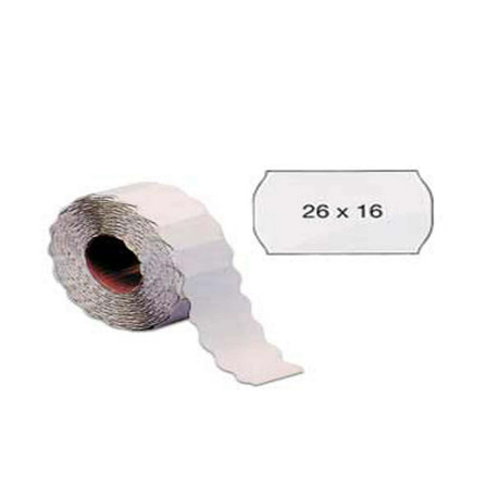 Etichetta a onda - removibile - 26x16 mm - bianco - Markin - rotolo da 1000 etichette