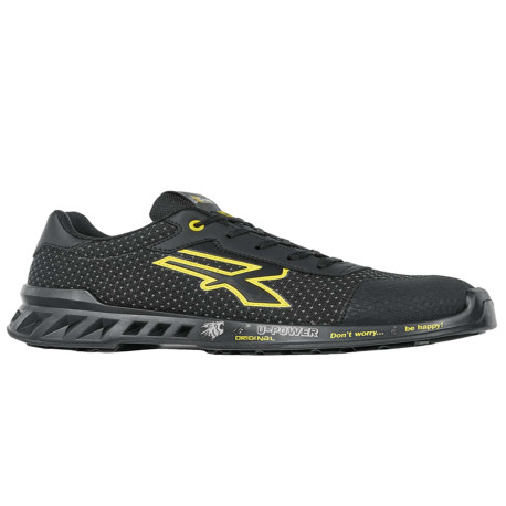 Calzatura di sicurezza Matt - S3 SRC CI ESD RedLeve - numero 48 - nero/giallo - U-Power