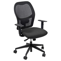 Seduta operativa Hubble HUHU - tessuto Fashion - braccioli regolabili - grigio chiaro - Unisit