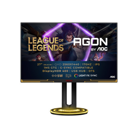 AOC Gaming AG275QXL - League of Legends Edition - AGON Series - monitor a LED - gaming - 27" - 2560 x 1440 QHD @ 165 Hz - IPS -