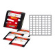Etichette adesive - in carta - permanenti - 14 x 14 mm - 63 et/fg - 10 fogli - bianco - Markin